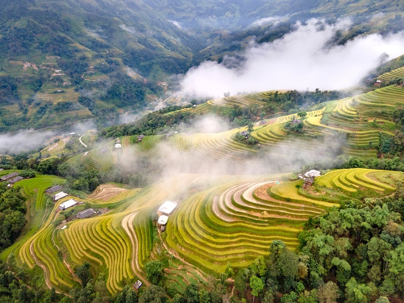 địa điểm ngắm ruộng bậc thang 