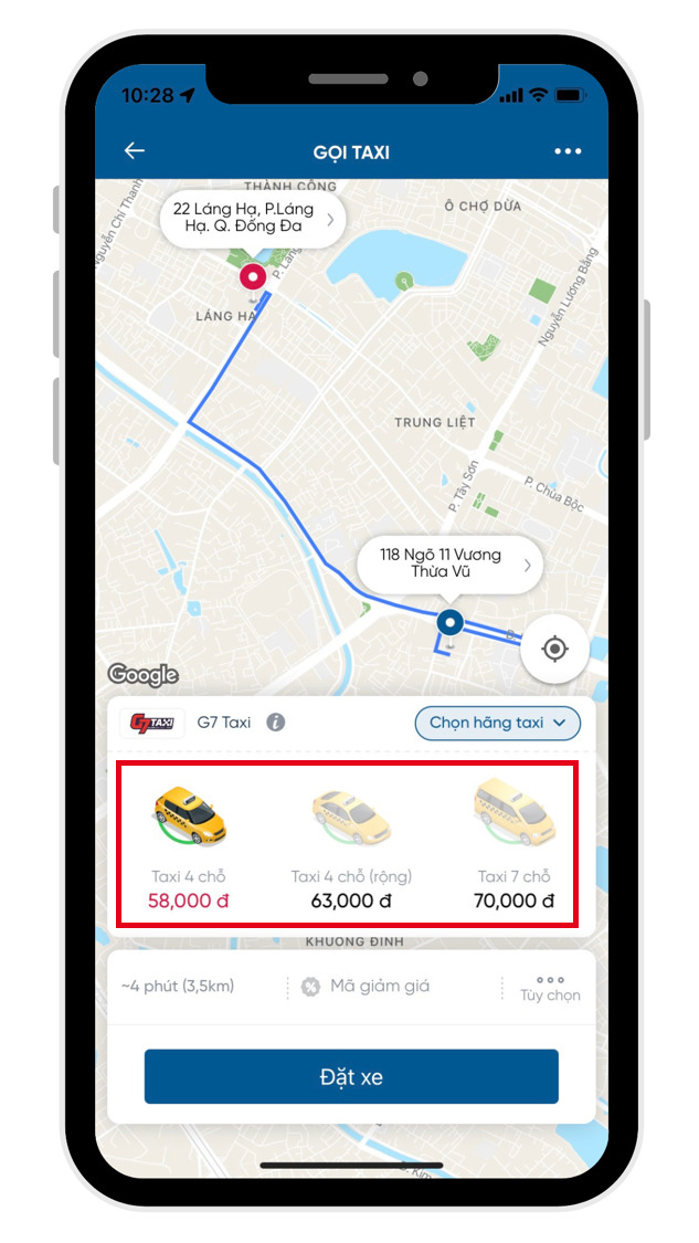 Lựa chọn các loại xe taxi theo nhu cầu