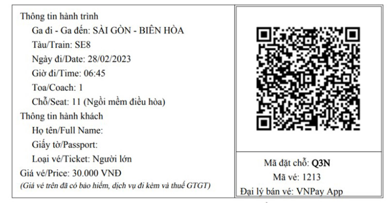Mua vé tàu online có cần in vé không
