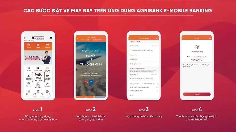 Đặt v&eacute; m&aacute;y bay Vietnam Airlines&nbsp;tr&ecirc;n ứng dụng Mobile Banking