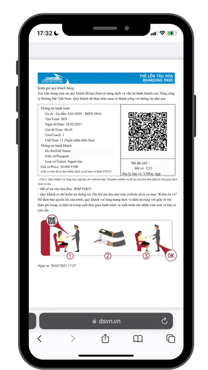 Mua vé tàu online có cần in vé không