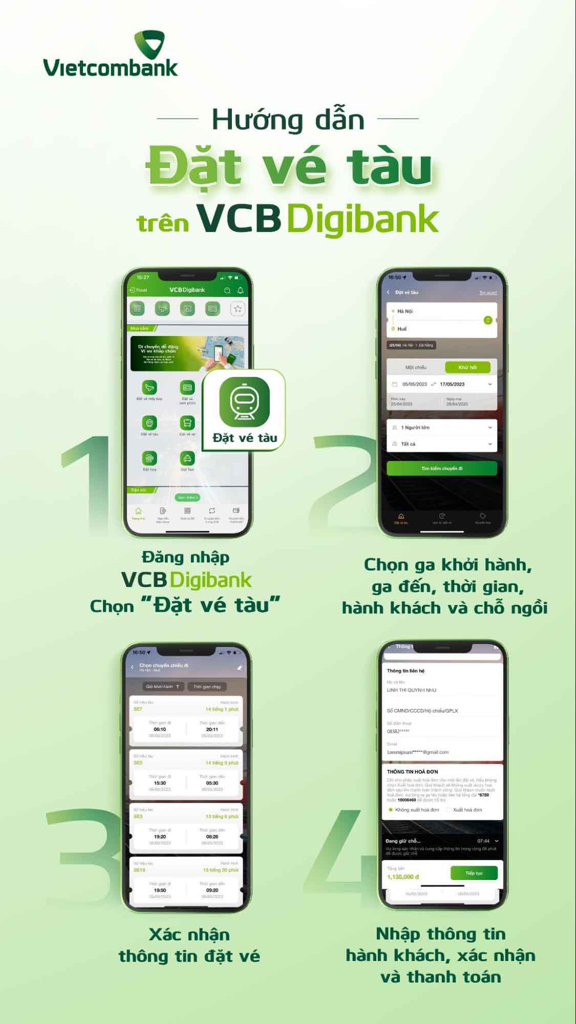 đặt vé tàu Hà Nội Đà Nẵng