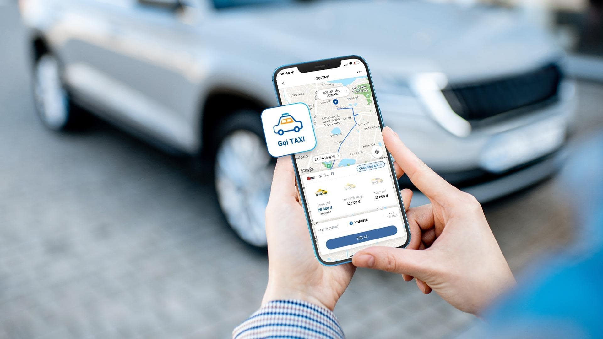 Đặt Taxi H&agrave; Nội 