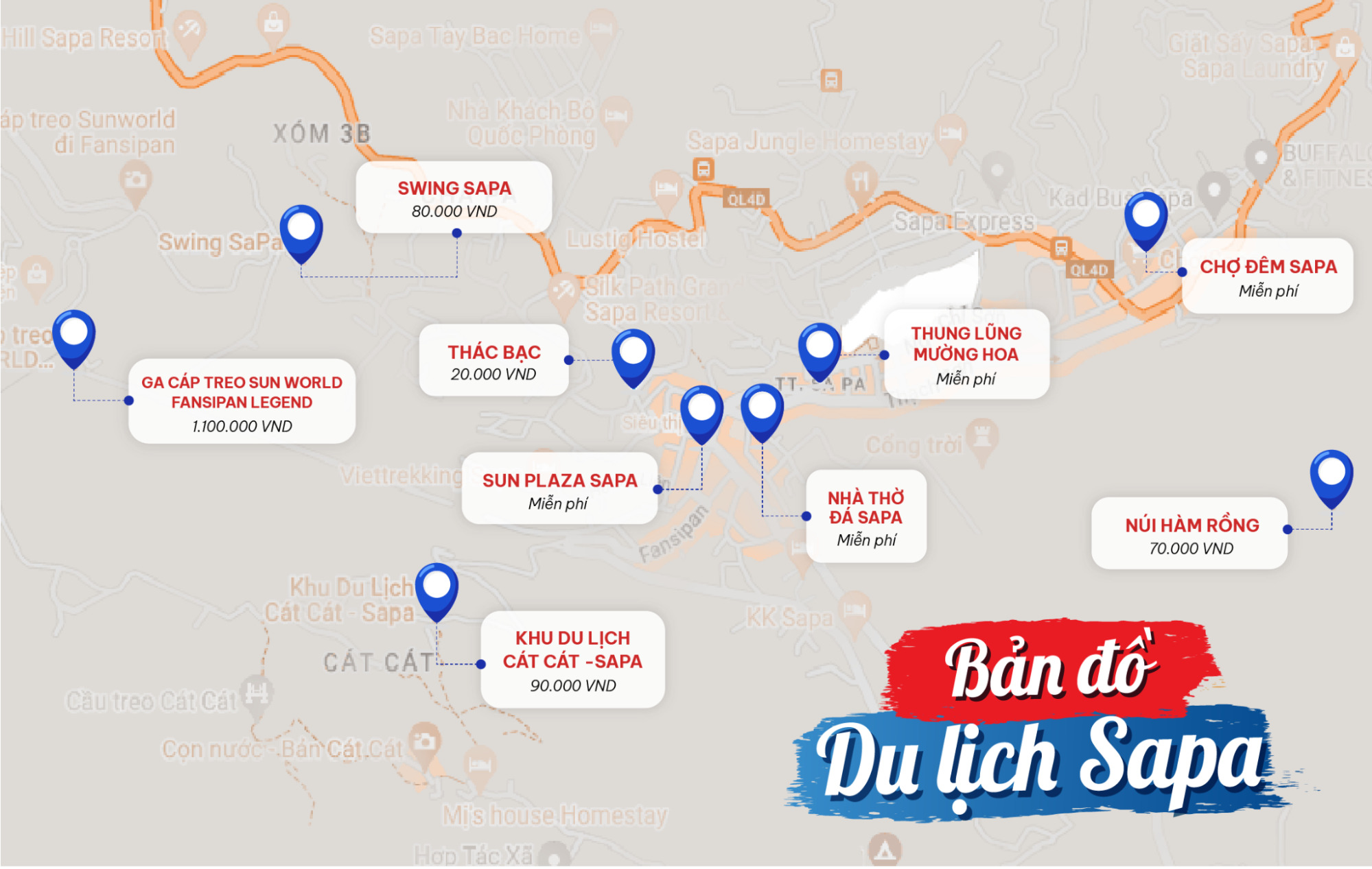 Du lịch Sapa ở c&aacute;c địa điểm gần trung t&acirc;m 
