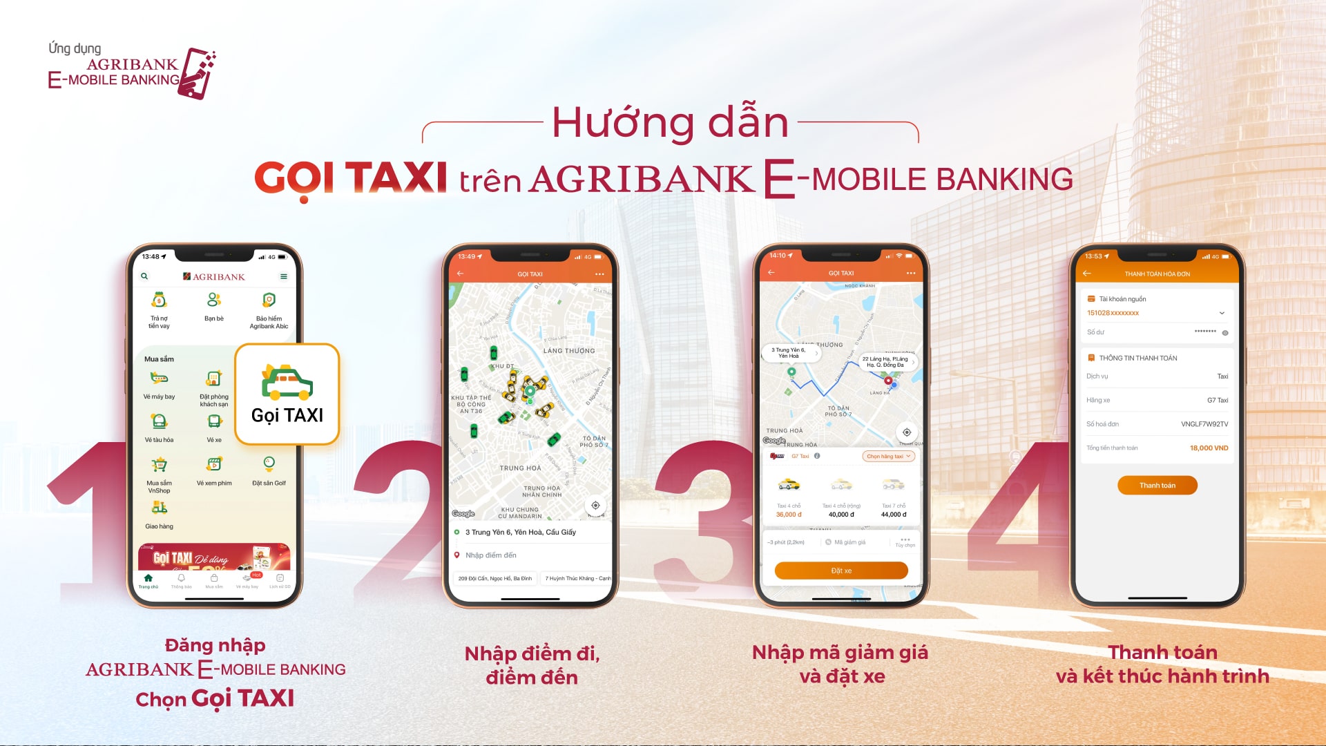 Hướng dẫn đặt Taxi