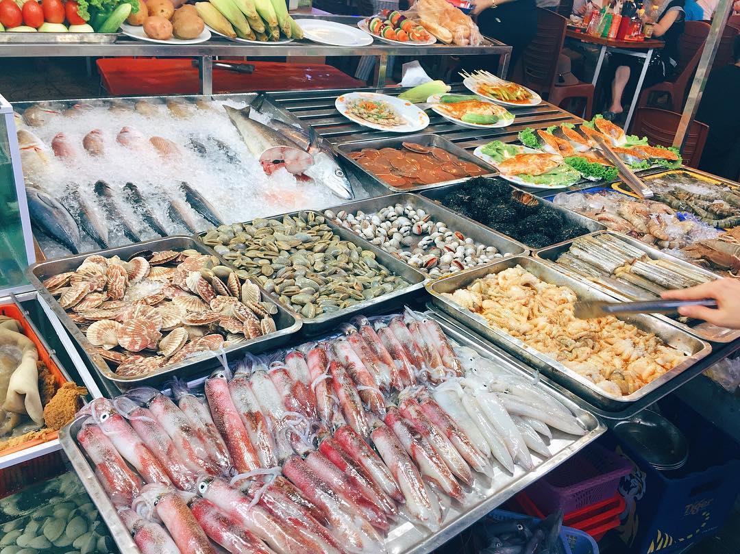 chợ hải sản ở Nha Trang