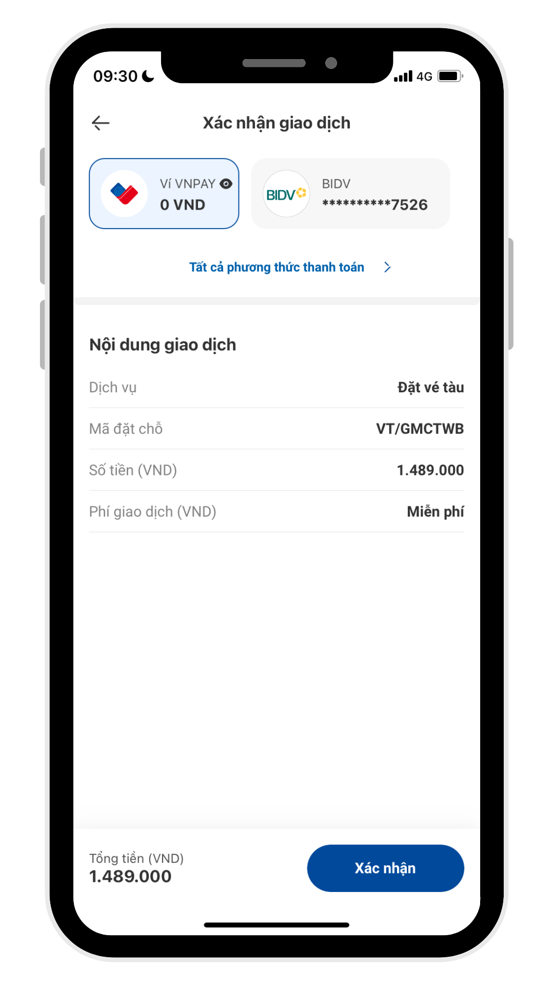 hướng dẫn đặt vé tàu online