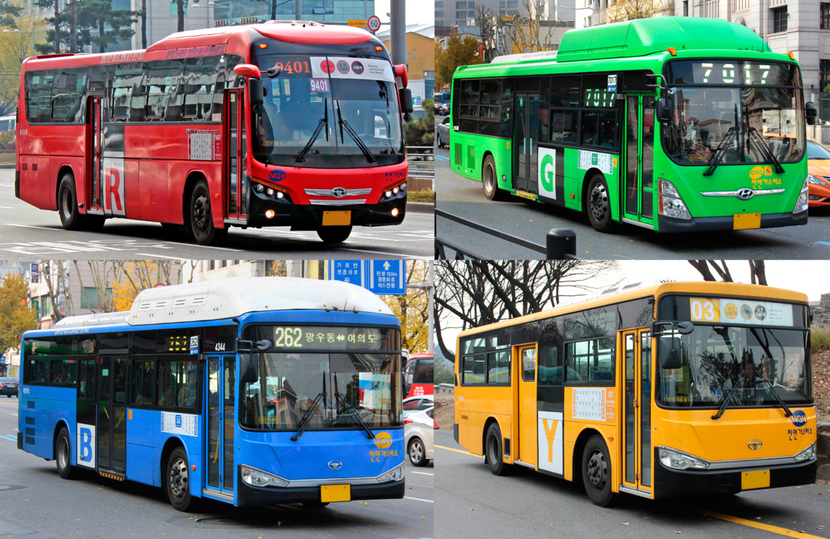 phương tiện đi lại ở H&agrave;n Quốc