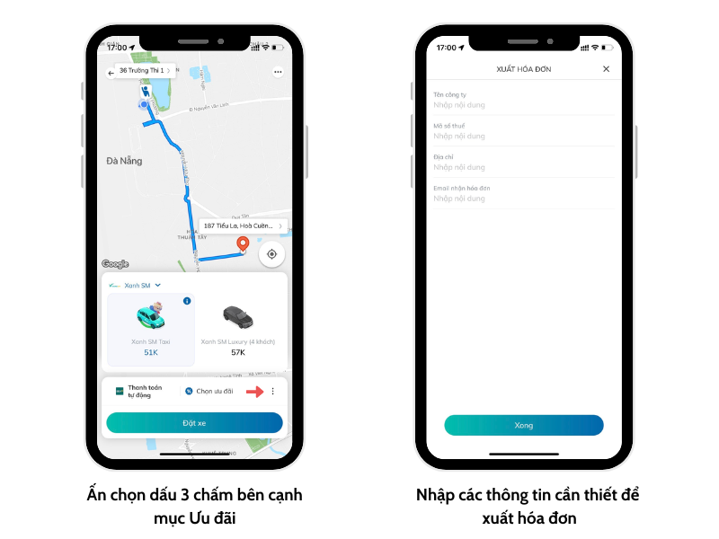 C&aacute;ch xuất h&oacute;a đơn taxi