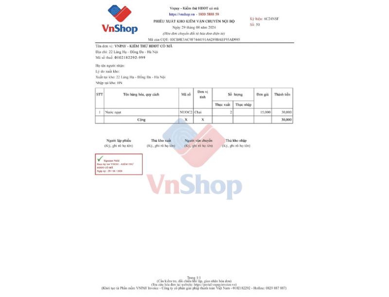 Chứng từ điện tử hỗ trợ quản lý hàng hóa và lưu thông nội bộ, đảm bảo tính hợp pháp trong vận chuyển