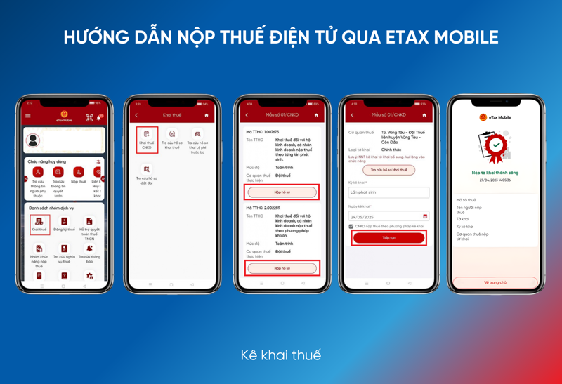 Trước khi nộp tiền, người nộp thuế cần kê khai nghĩa vụ thuế