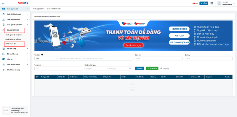 Hệ thống VNPAY Merchant cung cấp đa dạng t&iacute;nh năng gi&uacute;p thanh to&aacute;n v&agrave; quản l&yacute; b&aacute;n h&agrave;ng như tạo m&atilde; VNPAY-QR, thống k&ecirc; v&agrave; đối so&aacute;t giao dịch