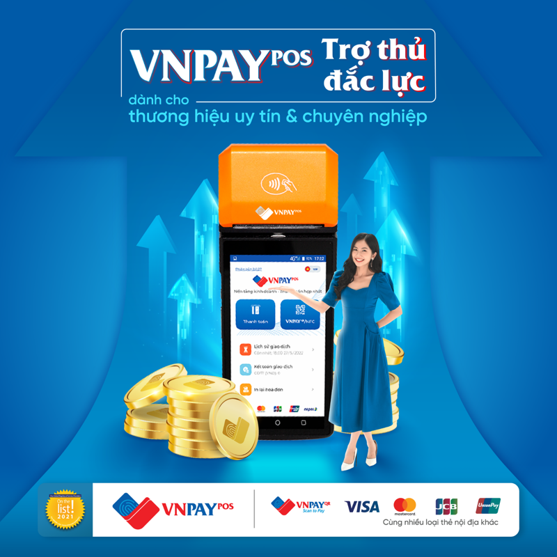 VNPAY-POS hỗ trợ thanh to&aacute;n bằng đa dạng phương thức, nguồn tiền v&agrave; quản l&yacute; giao dịch tr&ecirc;n c&ugrave;ng một thiết bị