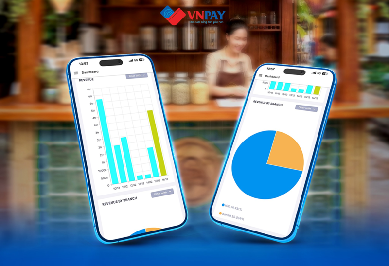 VNPAY Merchant hỗ trợ đơn vị kinh doanh quản l&yacute; giao dịch, lập b&aacute;o c&aacute;o doanh thu v&agrave; đối so&aacute;t dễ d&agrave;ng