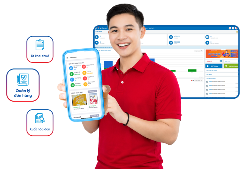 Dữ liệu bán hàng được tự động cập nhật vào hệ thống để chủ cửa hàng dễ dàng quản lý và kiểm soát
