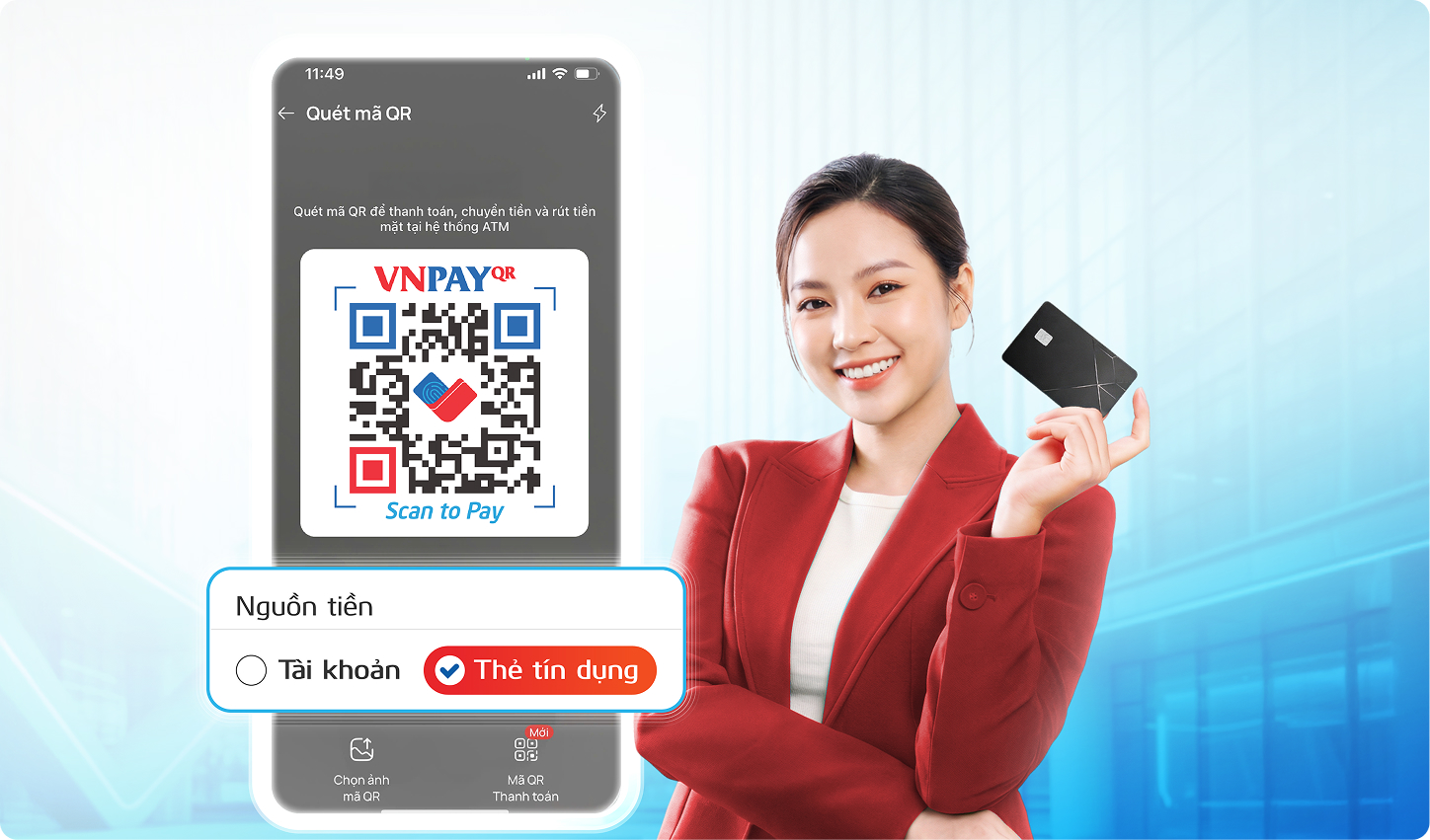 Thanh toán<br />linh hoạt nguồn tiền